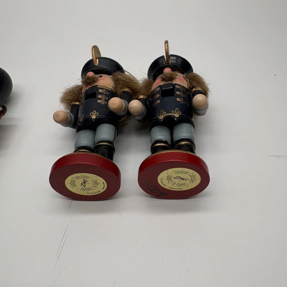 Zims Heirloom Collectibles Wooden Nutcracker Christmas Ornaments Set of 10